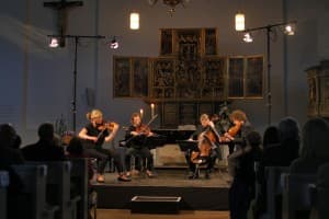Das Signum Quartett beim Auftakt der Gezeitenkonzerte 2015, Foto: Karlheinz Krämer