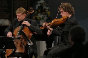 Thomas Schmitz und Xandi van Dijk vom Signum Quartett, Foto: Karlheinz Krämer