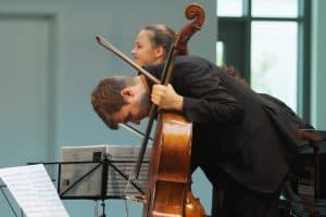 Glückliche Musiker: Alexandra Conunova und Andrei Ioniţă; Foto: Karlheinz Krämer